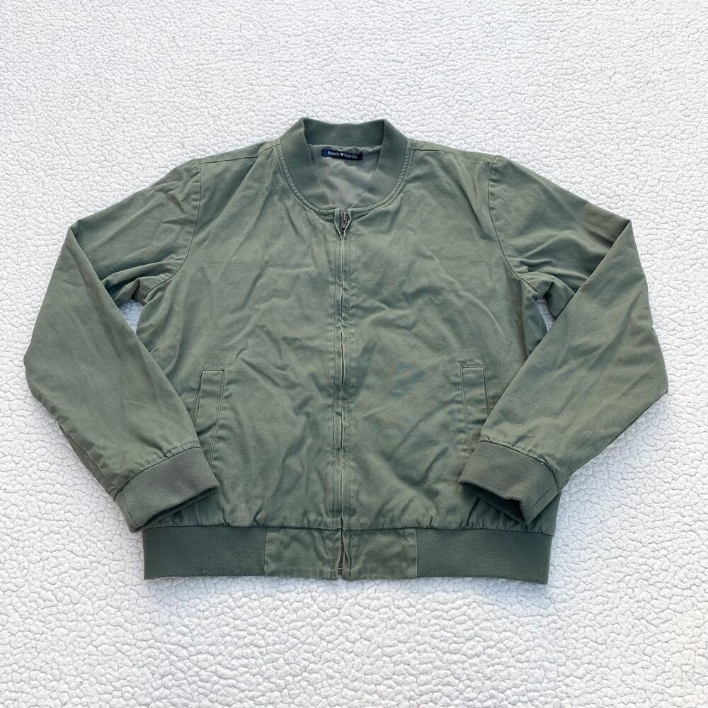 Brandy Melville Army Green Bomber Kasey Jacket